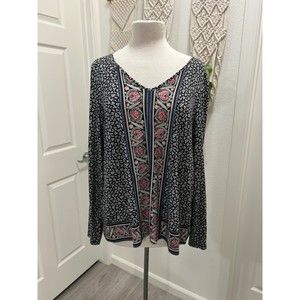 J. Jill Flowered Top Women's Size Medium